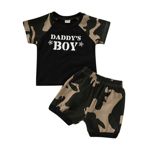 Infant Baby Boy Clothes Set with Letter Print