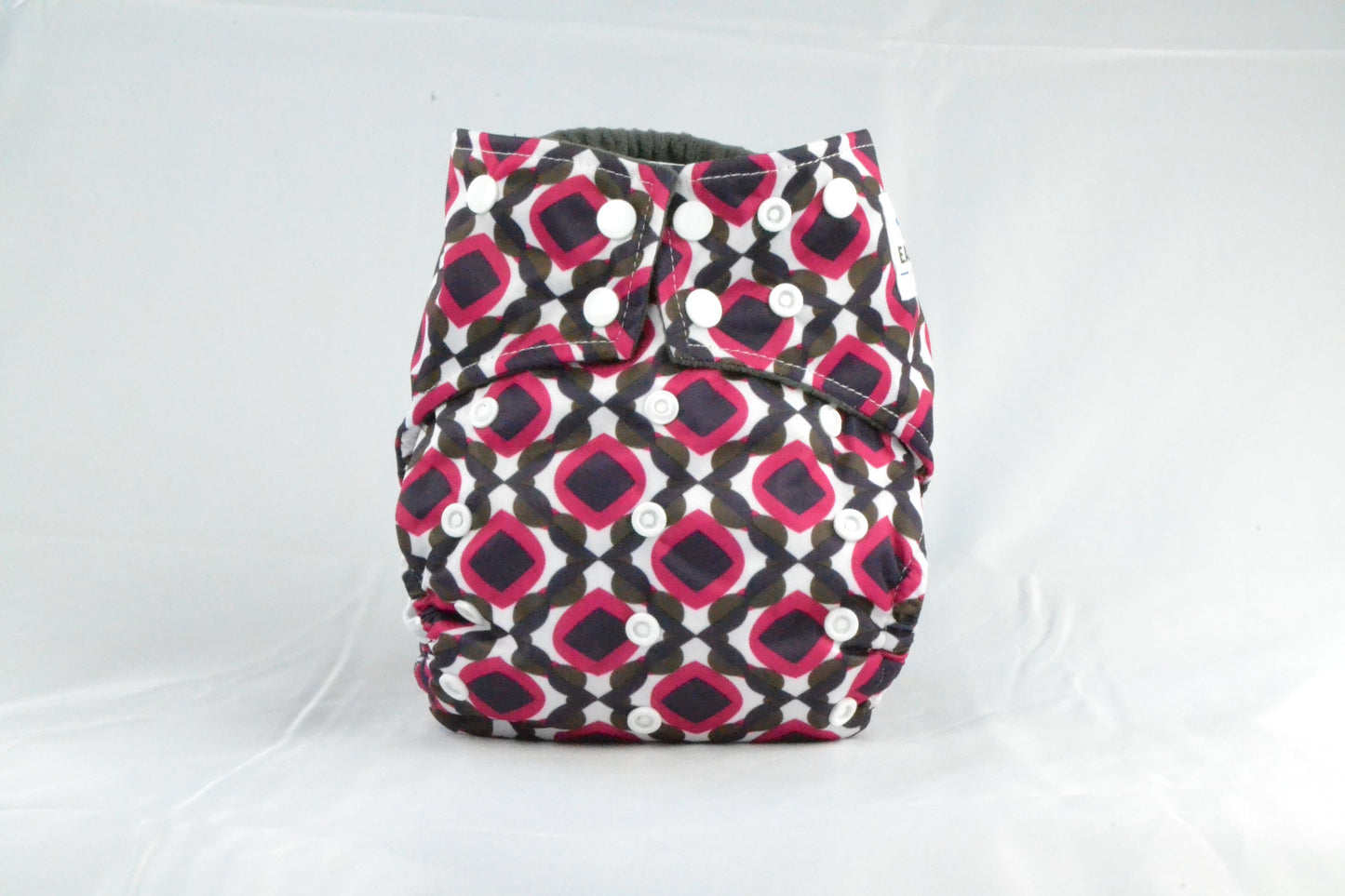 Earthlie Red & Black Cloth Diaper