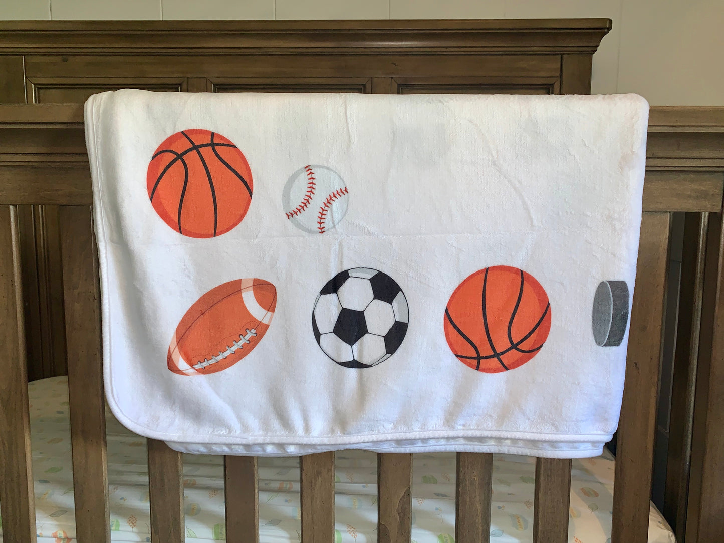 Sports Baby Milestone Blanket - Double Sided for 0-24 Months